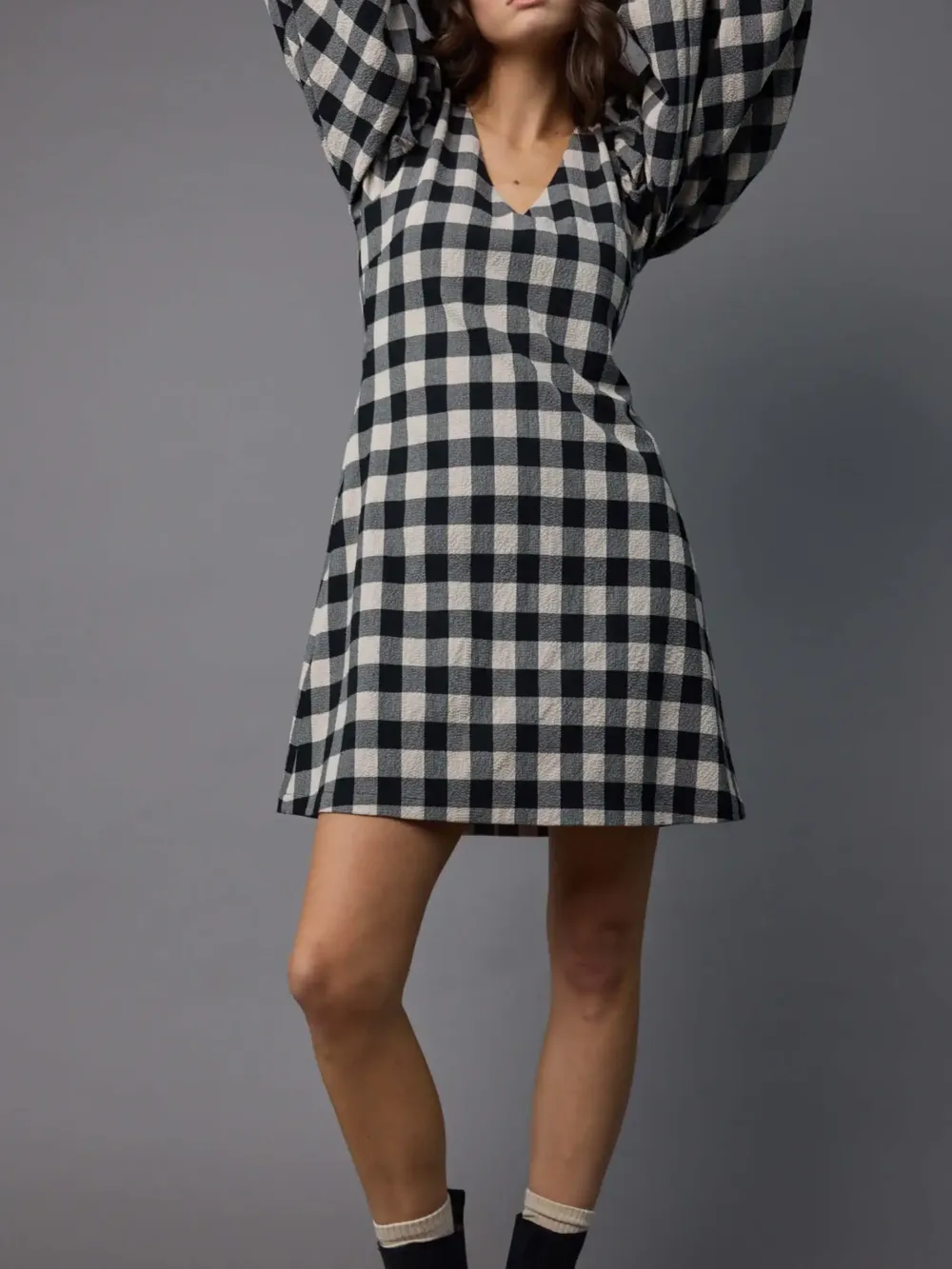 Blouson Sleeve Dress
