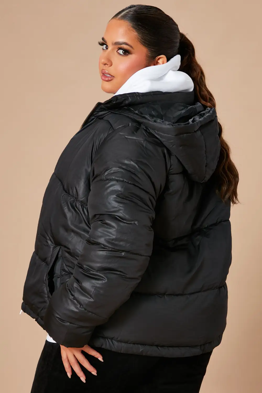 Don't Rain On My Puffer Jacket - Black