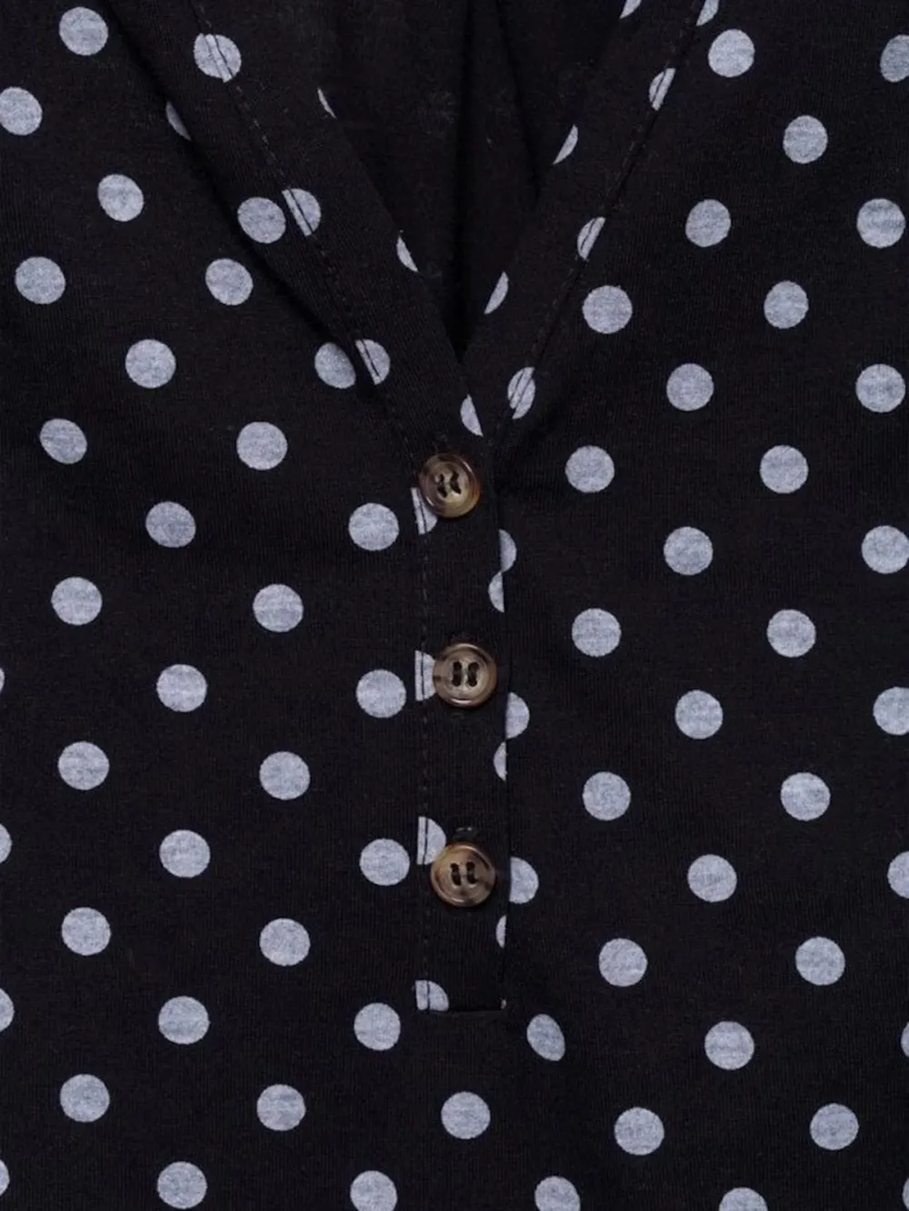 PolkaDot V-neck Casual Style Blouses