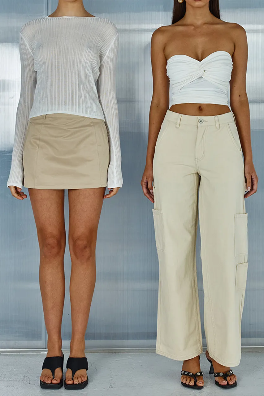 White Hollow Sun Protection Top