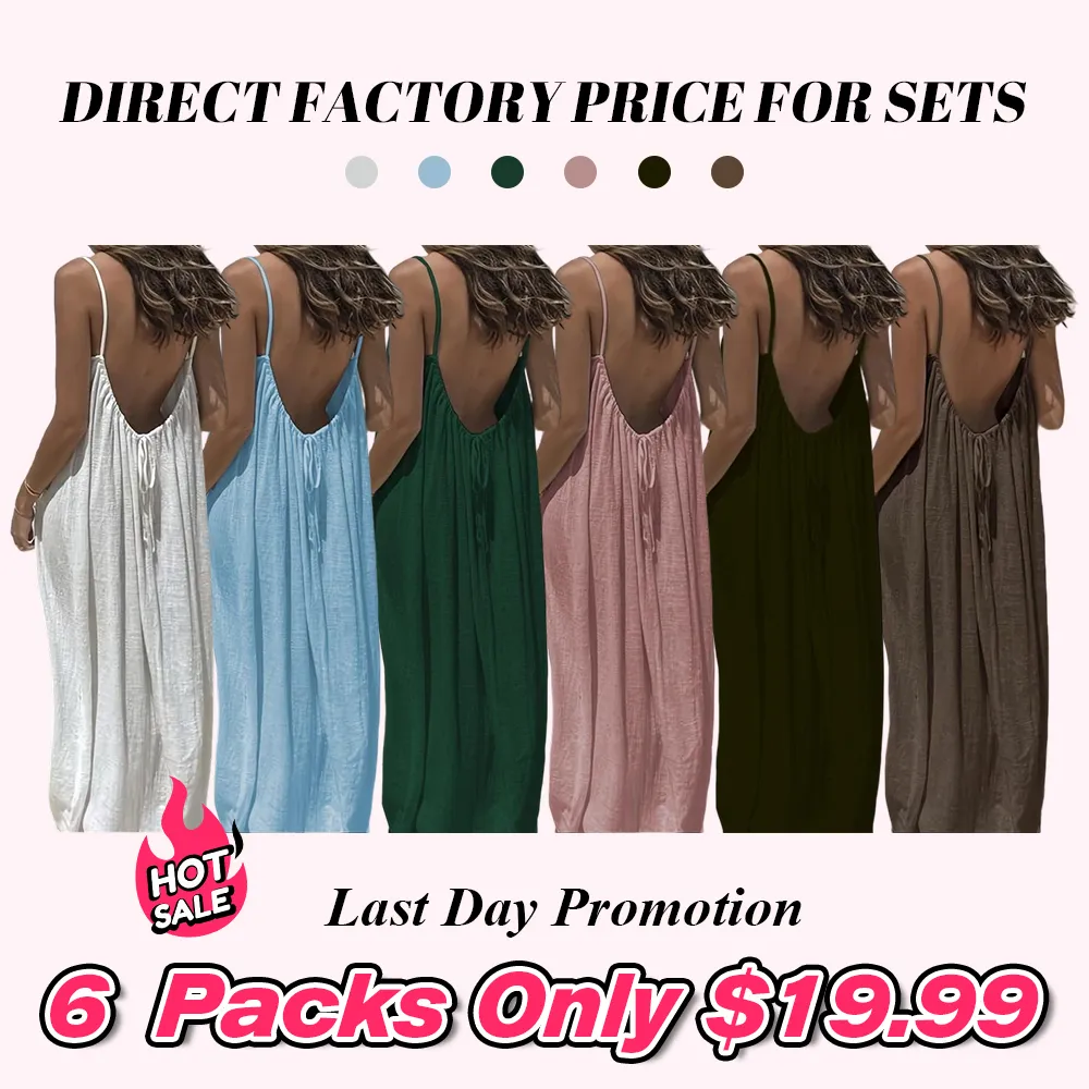 Women's Solid Color Cami Lounge Dress, Elegant Sleeveless Long Dress for Summer, Ladies Sleepwear for Indoor Wear