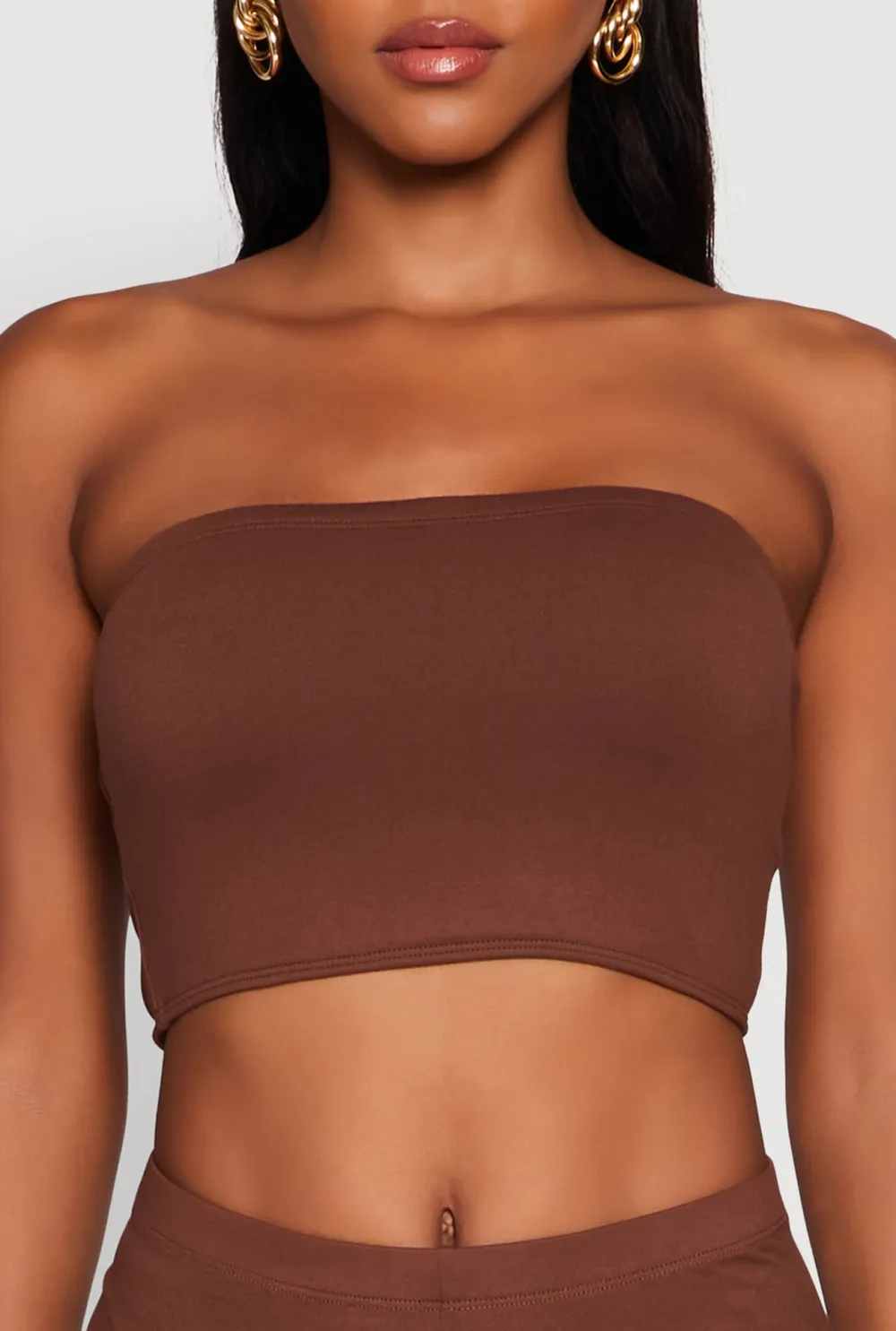 Strapless And Navel Exposed Top