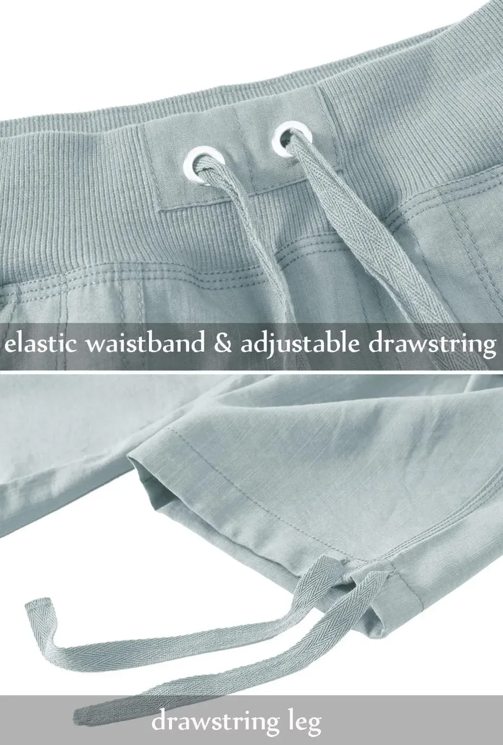 MoFiz Womens Capris with Pockets Loose Fit Casual Capri Pants Dressy Lightweight Ladies Baggy Cargo Pants for Hiking