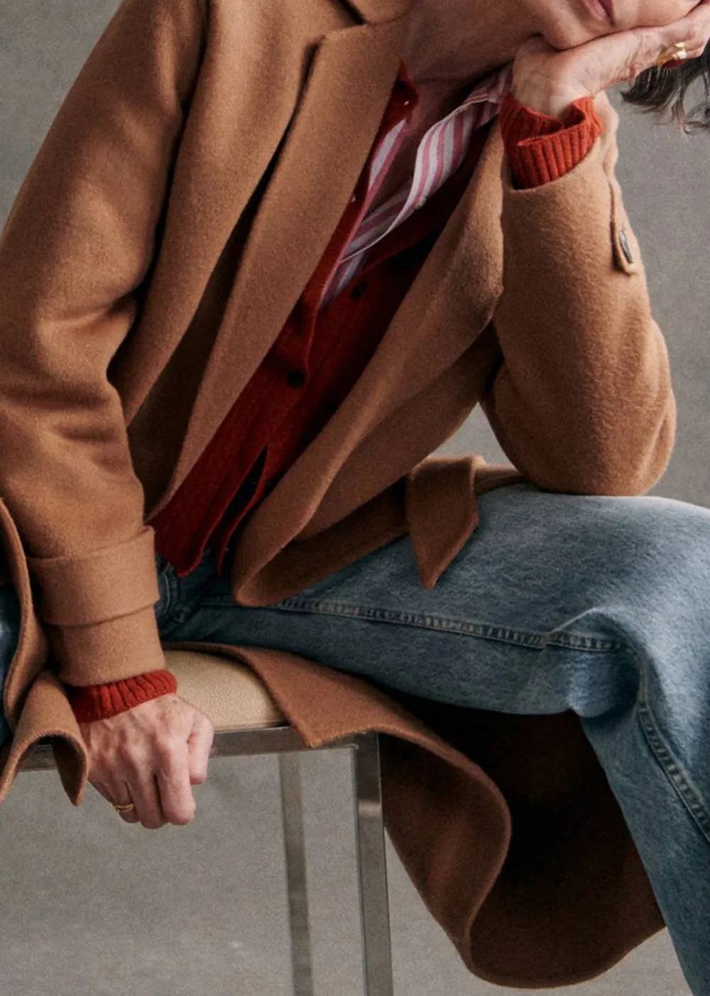 Long Double-Sided Wool Coat