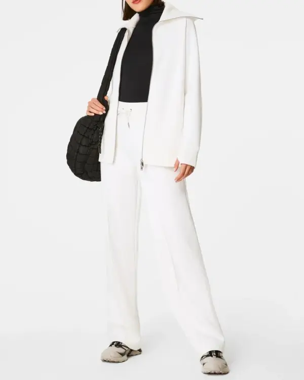 Relaxed Full Zip Casual Tunic