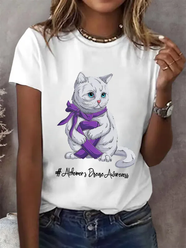 National Alzheimer'S Disease Awareness Month Purpl T-Shirt