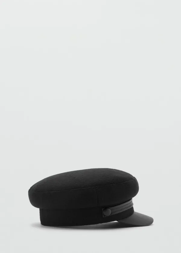 Casual Style Black Baker Cap