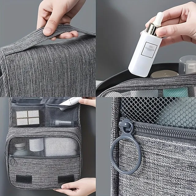Hanging Toiletry Travel Bag Travel Cosmetic Organizer Accessories Storage Bag Waterproof Makeup Cosmetic Bag With Multi Pocket Bathroom Wash Bag