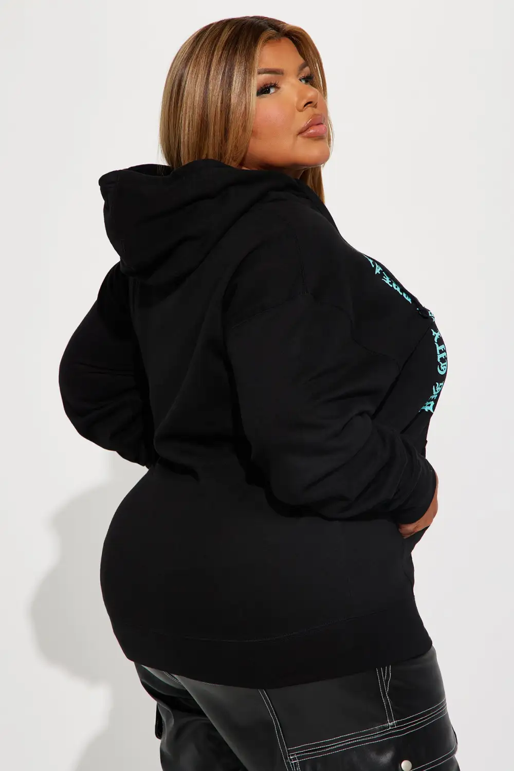 New York Blessed Love Hoodie - Black