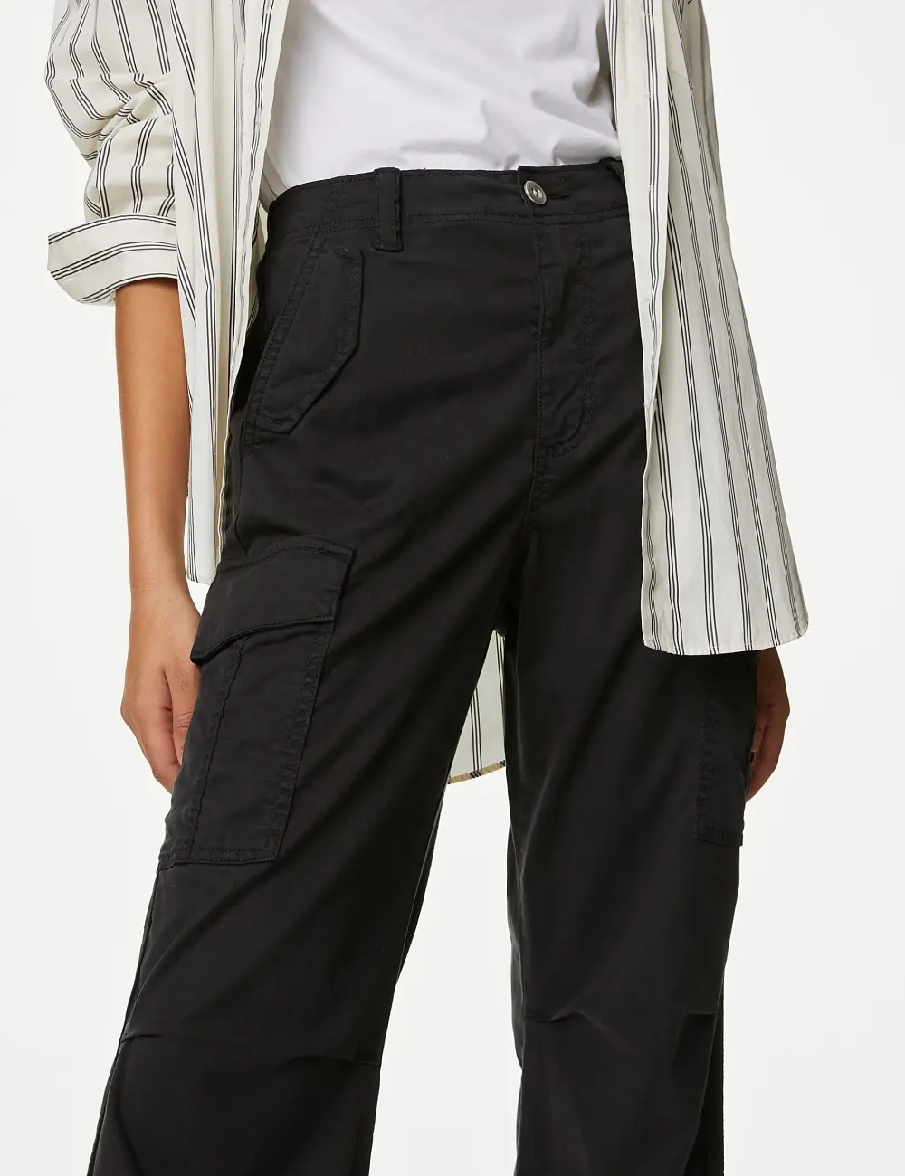 Tea Dyed Cropped Trousers