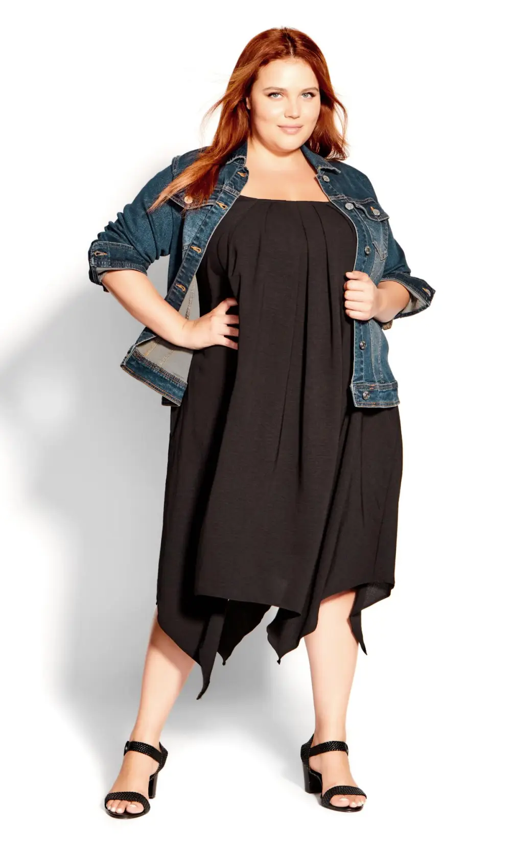 Evans Dark Blue Wash Denim Jacket