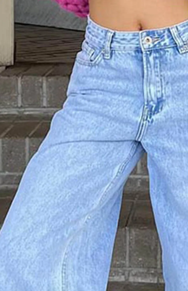 Light Wash Baggy Boyfriend Jeans
