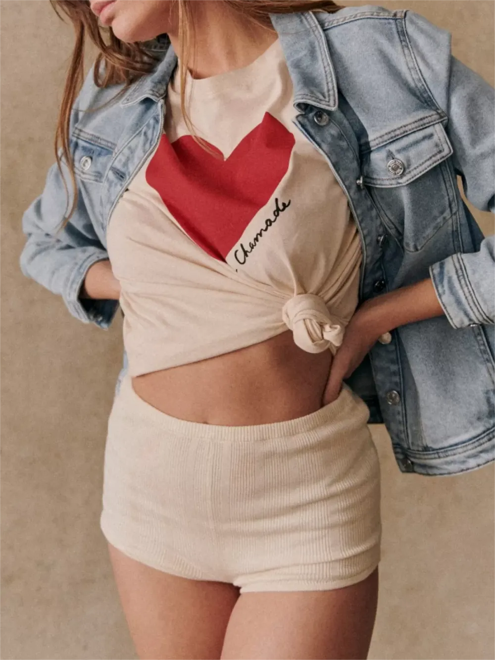 Heart Pattern T-shirt