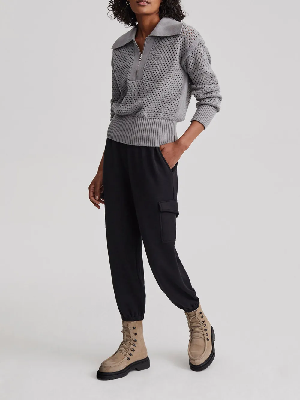 Mid-Waist Casual Pant