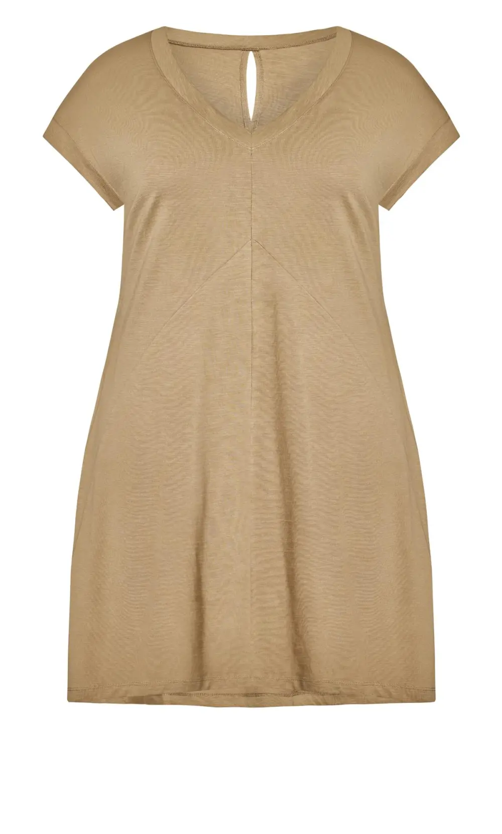 Evans Brown Cut Out T-shirt Dress