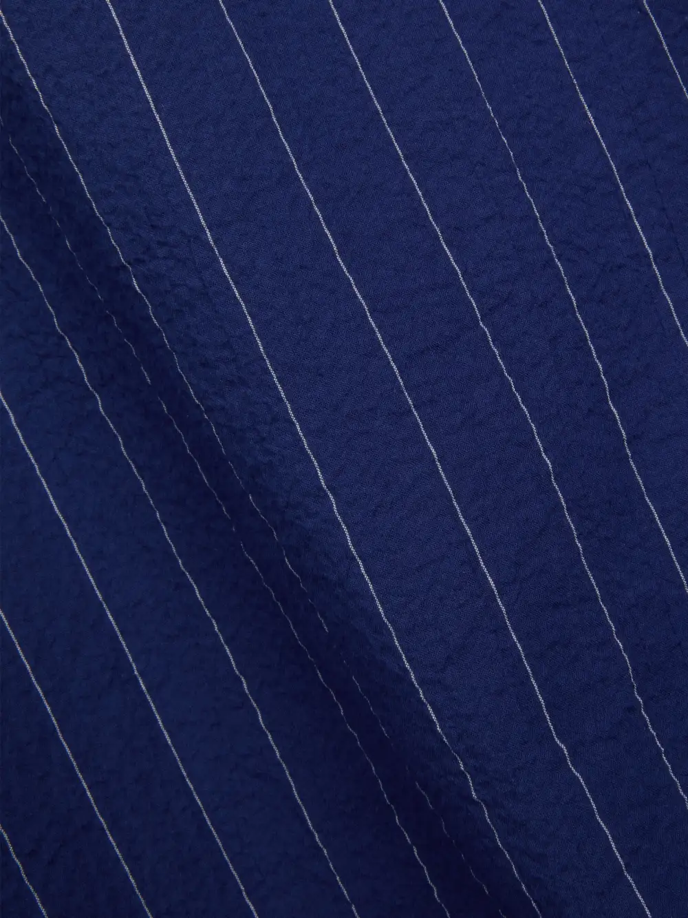 Patterson Blue Oversized Striped Cotton Shirt