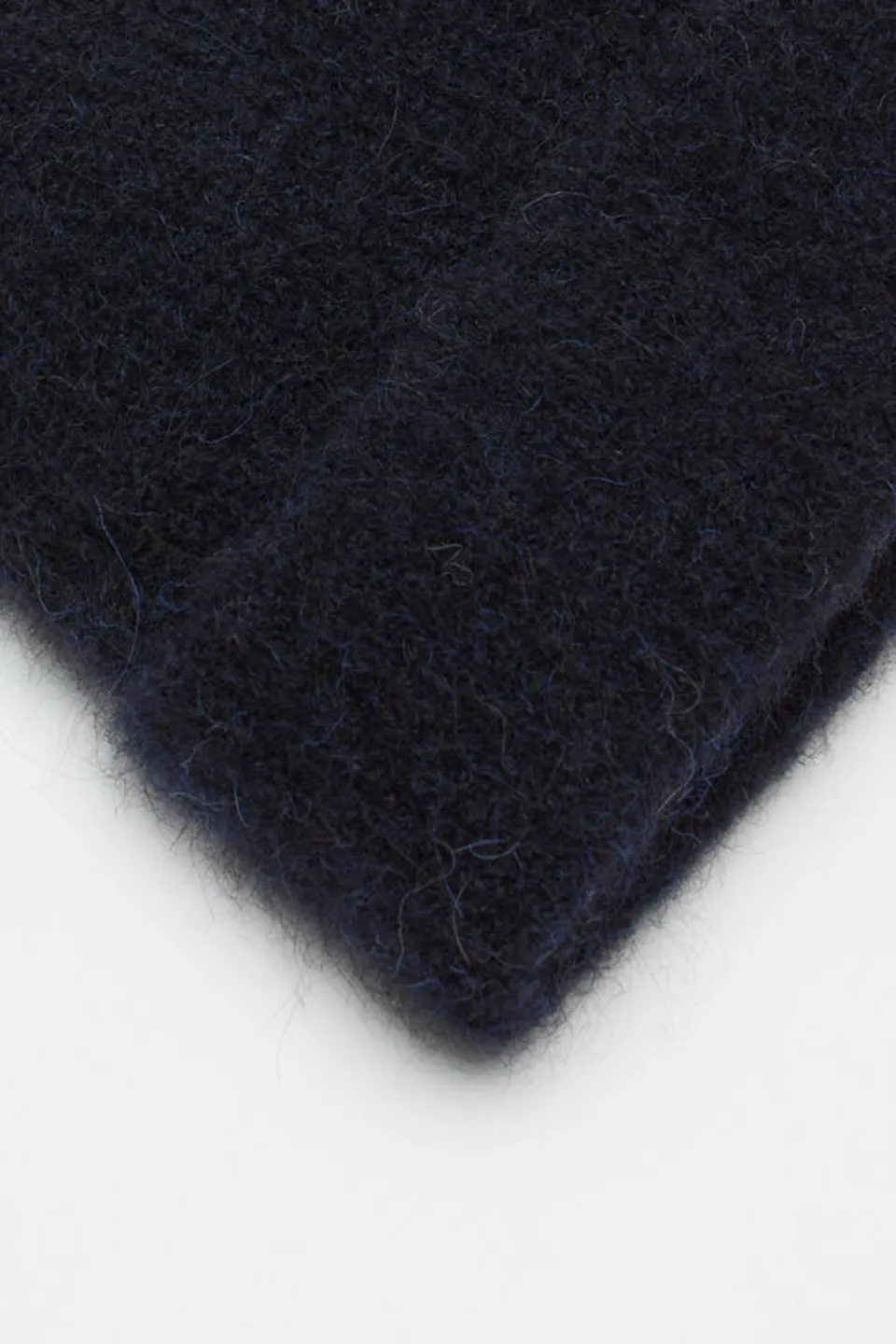 Black Chunky Rib Knit Hat