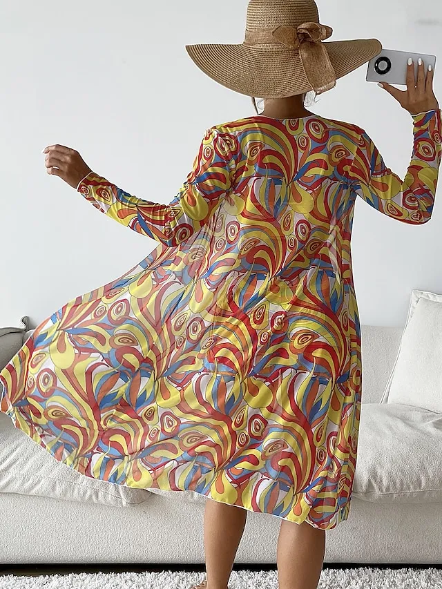 Women's Swimwear Bikini Normal Swimsuit 3-Piece Printing Graphic Black Yellow Blue Purple Orange Bathing Suits Sports Beach Wear Push Up