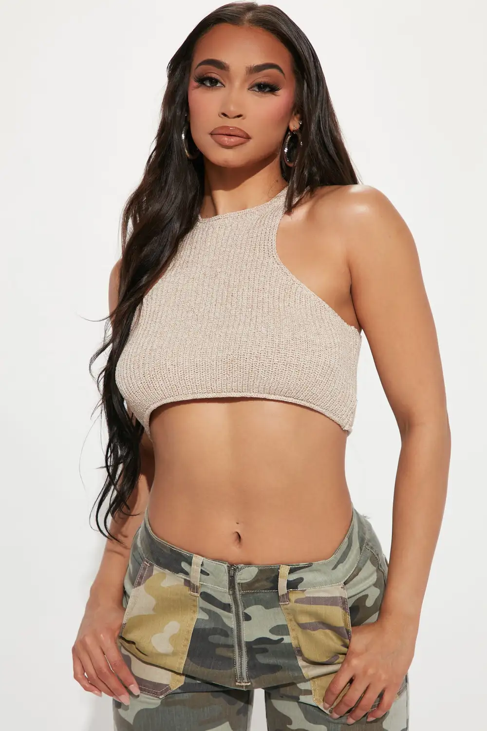 The Weekender Sweater Tank Top - Sand