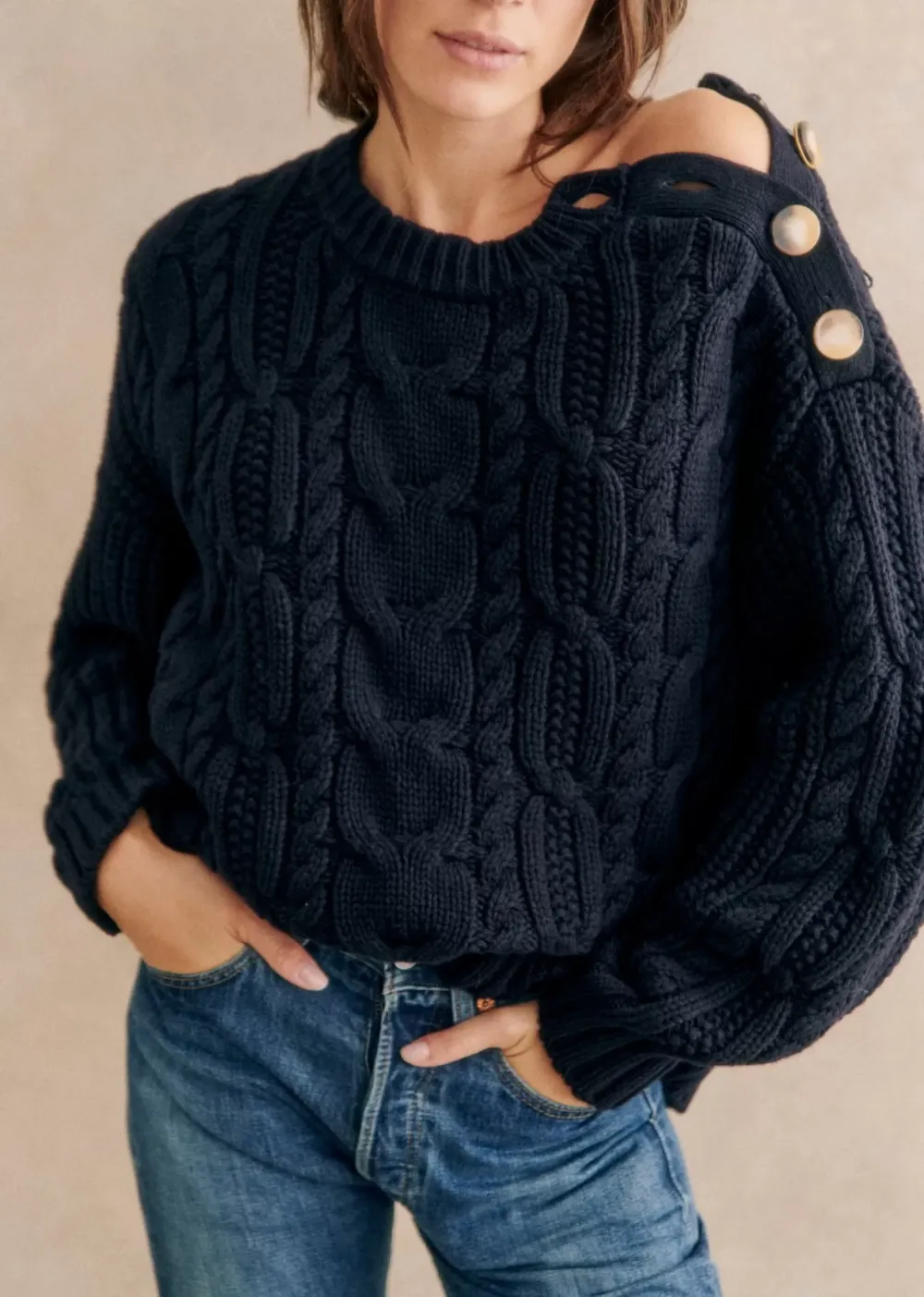 Cable Knit Detail Knitwear