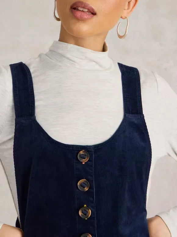 Scoop Neck Cord Dungaree
