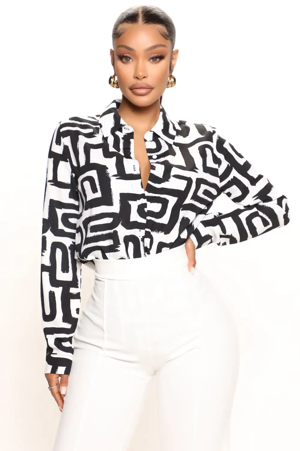 Times Like This Shirt - White/Black