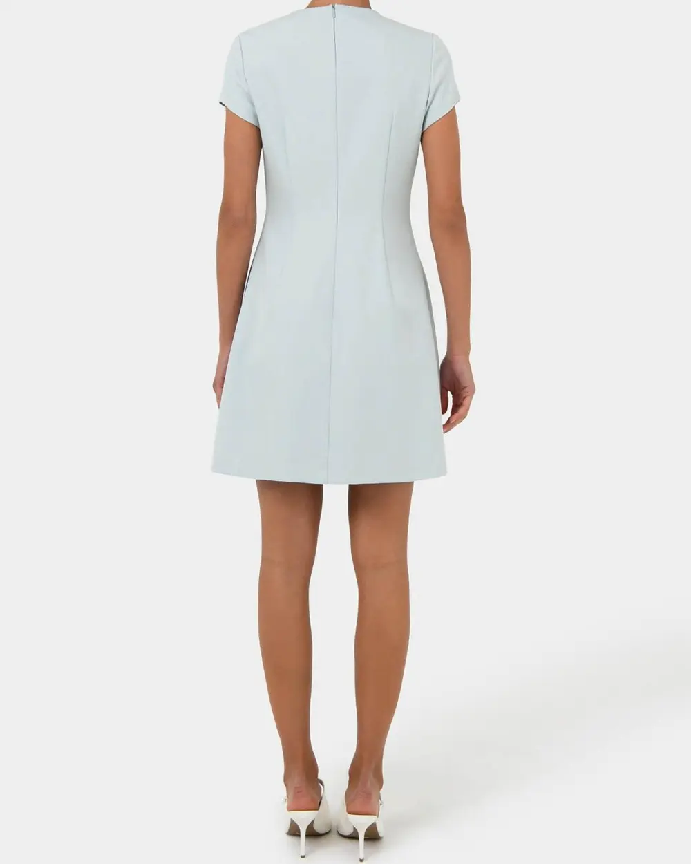 Panel Tailored Dress -Baby Blue