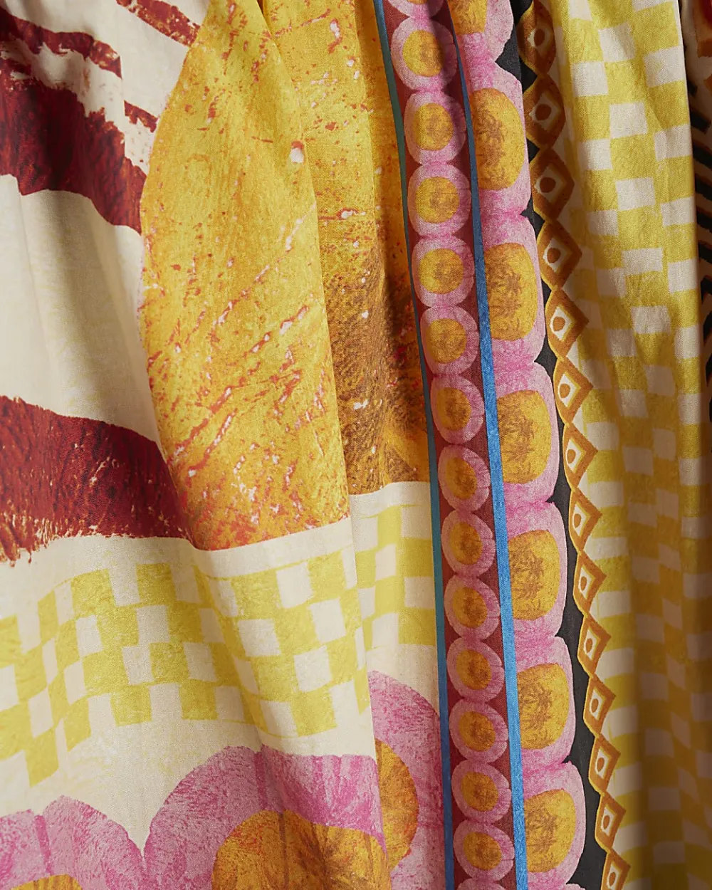 Pure Cotton Breathable Colorful Art Dresses