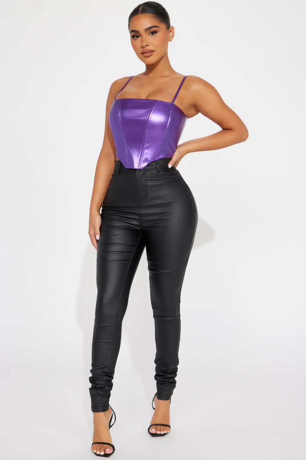 Cosmic Energy Corset Top - Purple