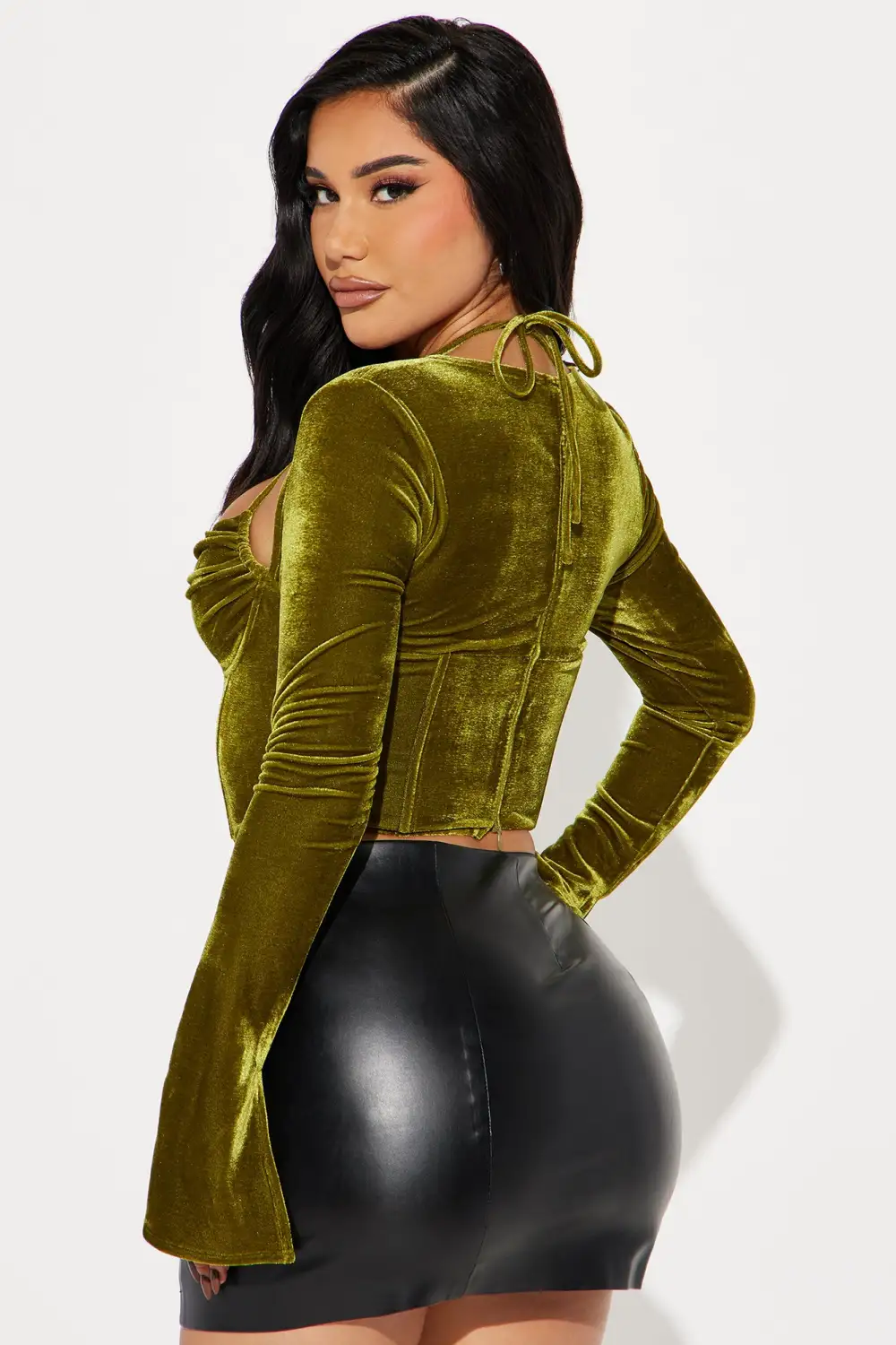 Emilia Corset Top - Chartreuse