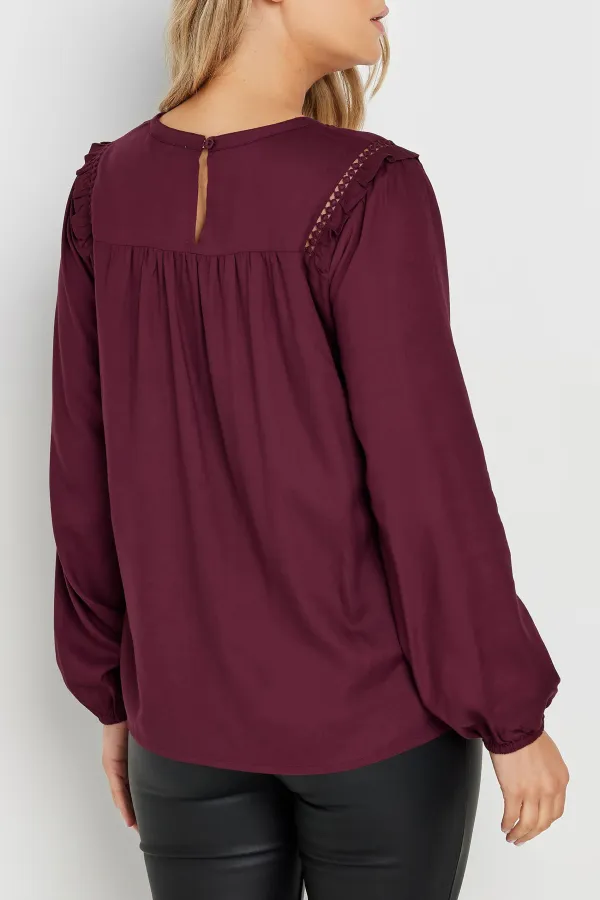 Back Keyhole Fastening Shirt
