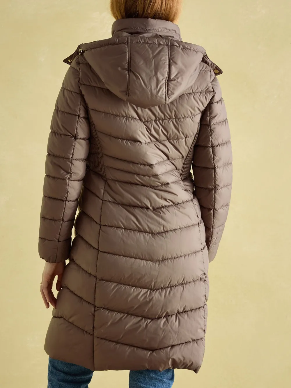 Neutral Showerproof Longline Padded Coat