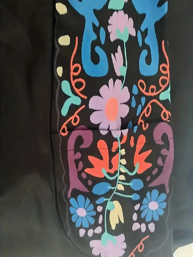 Women's Casual Dress Ethnic Dress Shift Dress Midi Dress Black Half Sleeve Floral Pocket Fall Spring Summer V Neck Vintage Birthday Daily Date 2023 S M L XL XXL 3XL