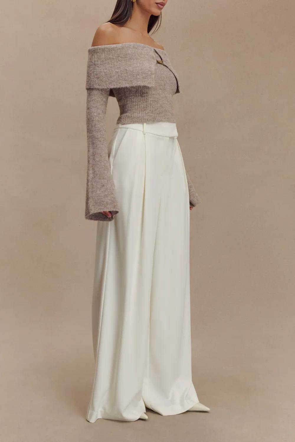 Pleated Wide Leg Pants