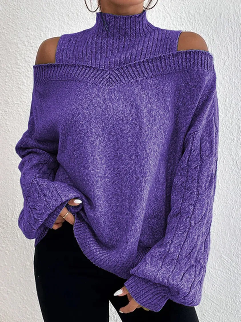 Casual Loose Tunic Sweater Knit Jumper