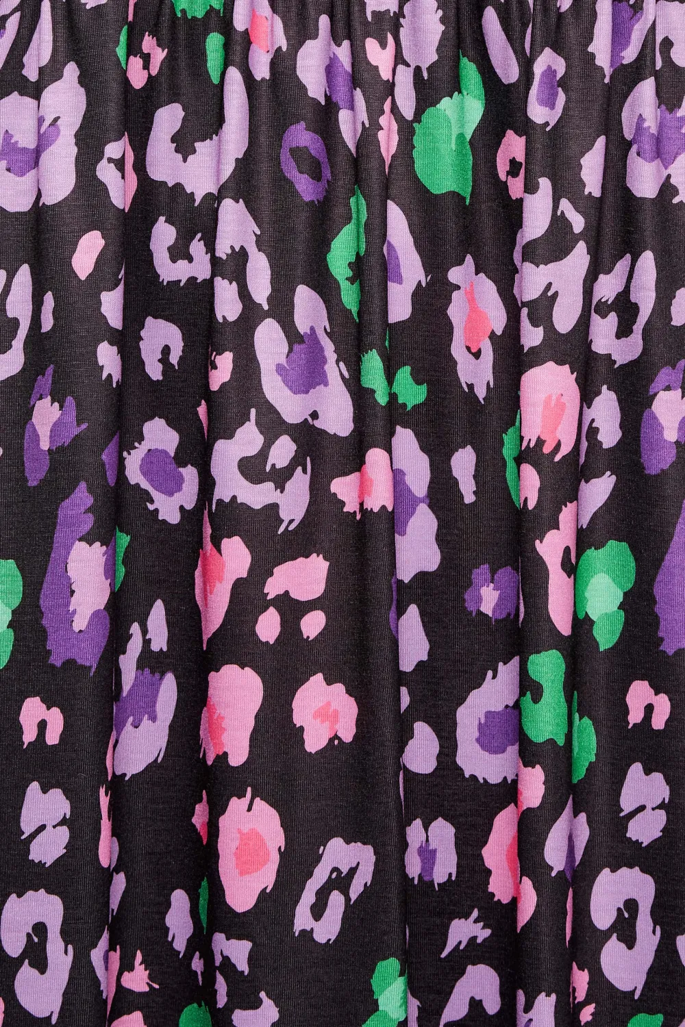 YOURS Curve Black Animal Print Smock Midi Dress