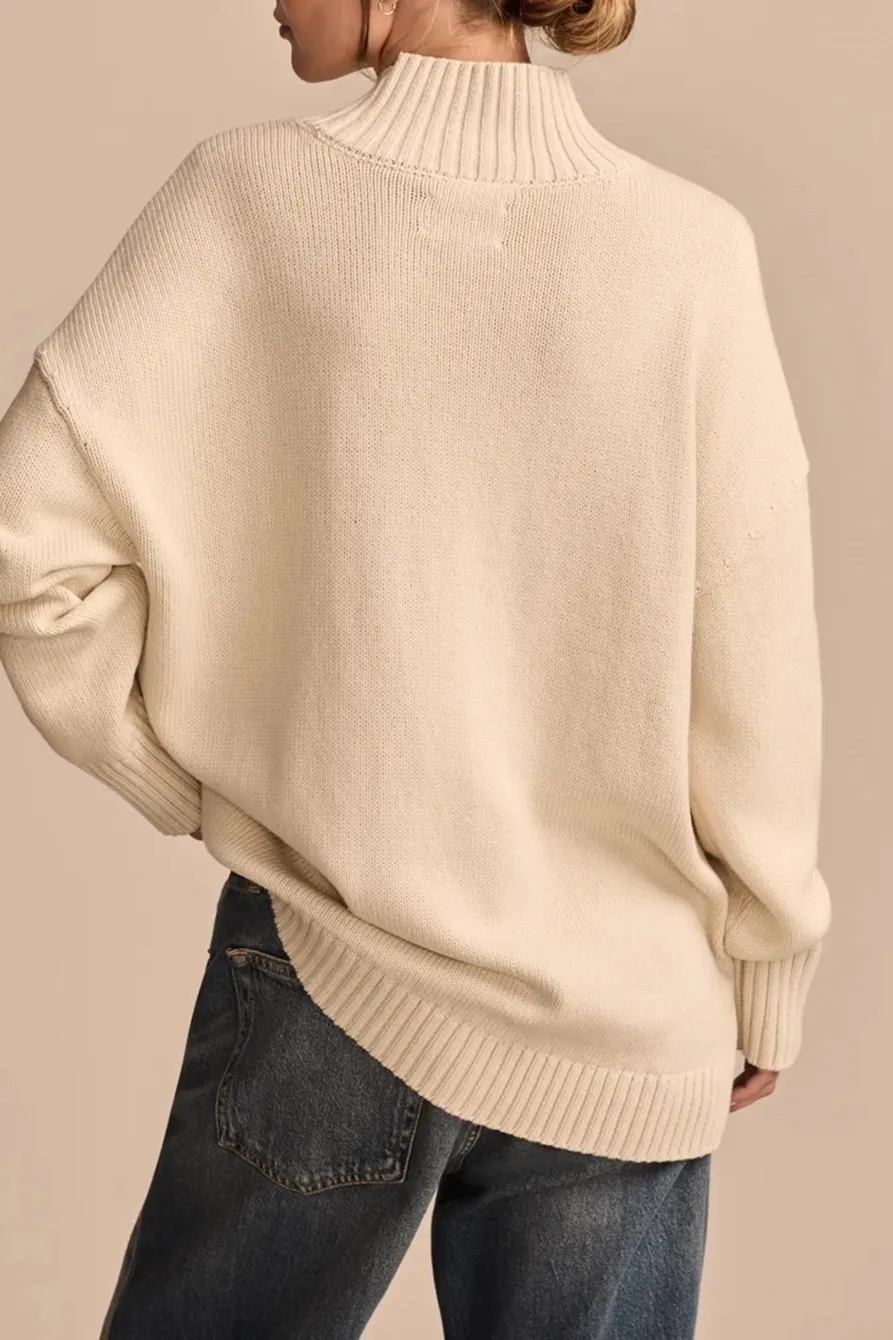 Turtledove Intarsia Turtleneck