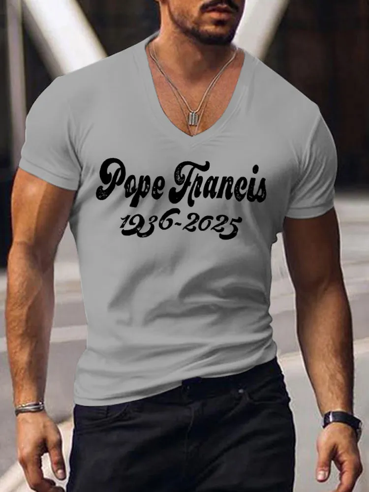 Men'S Pope Francis 1936-2025 V-Neck T-Shirt