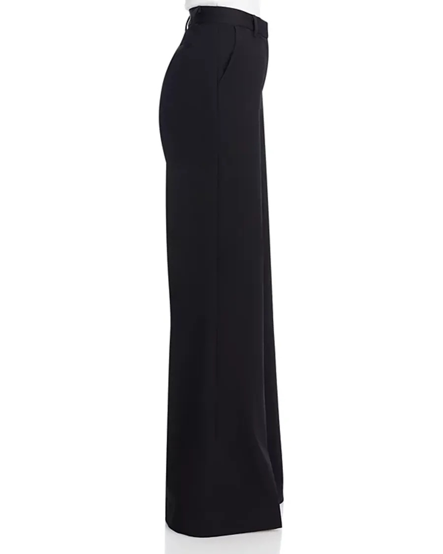 Black Wide leg Silhouette Pants