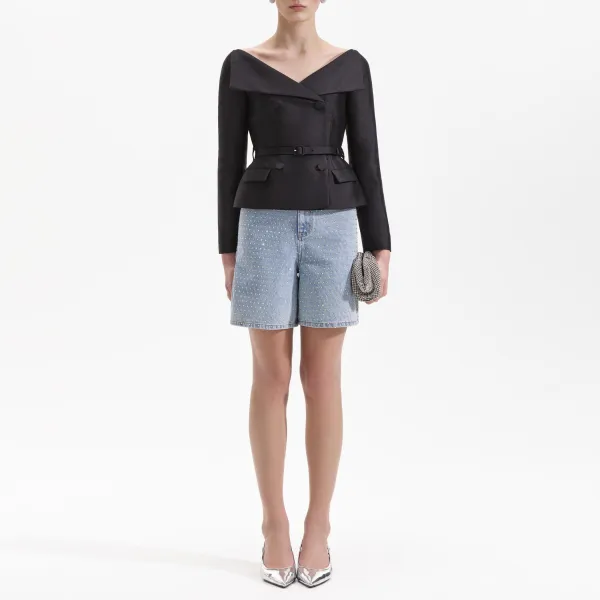 Black Taffeta Jacket