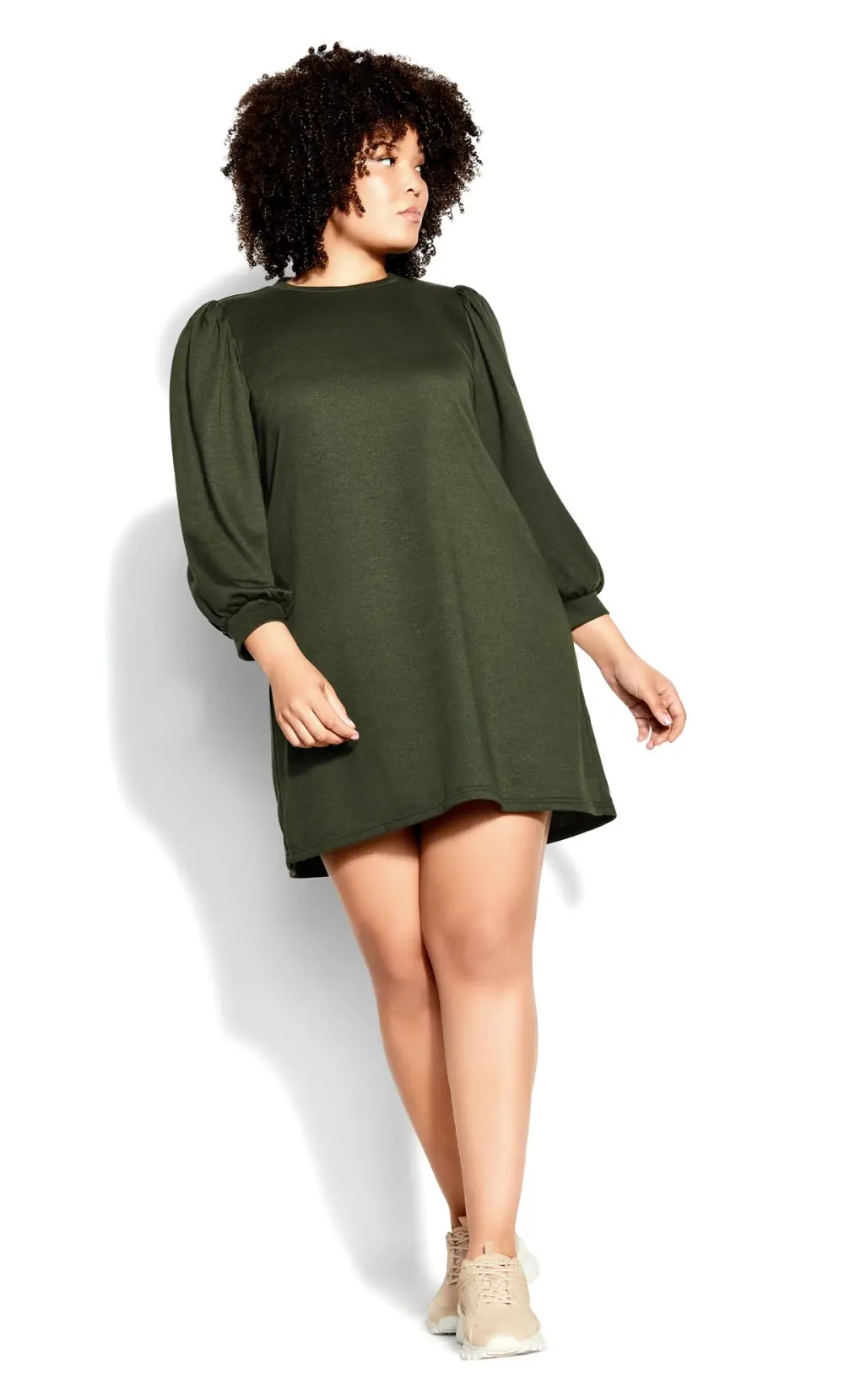 Evans Green Mini Jumper Dress