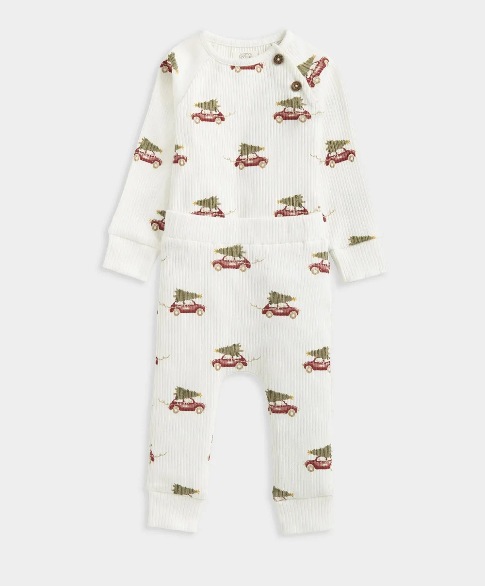 Christmas Car Bodysuit & Leggings