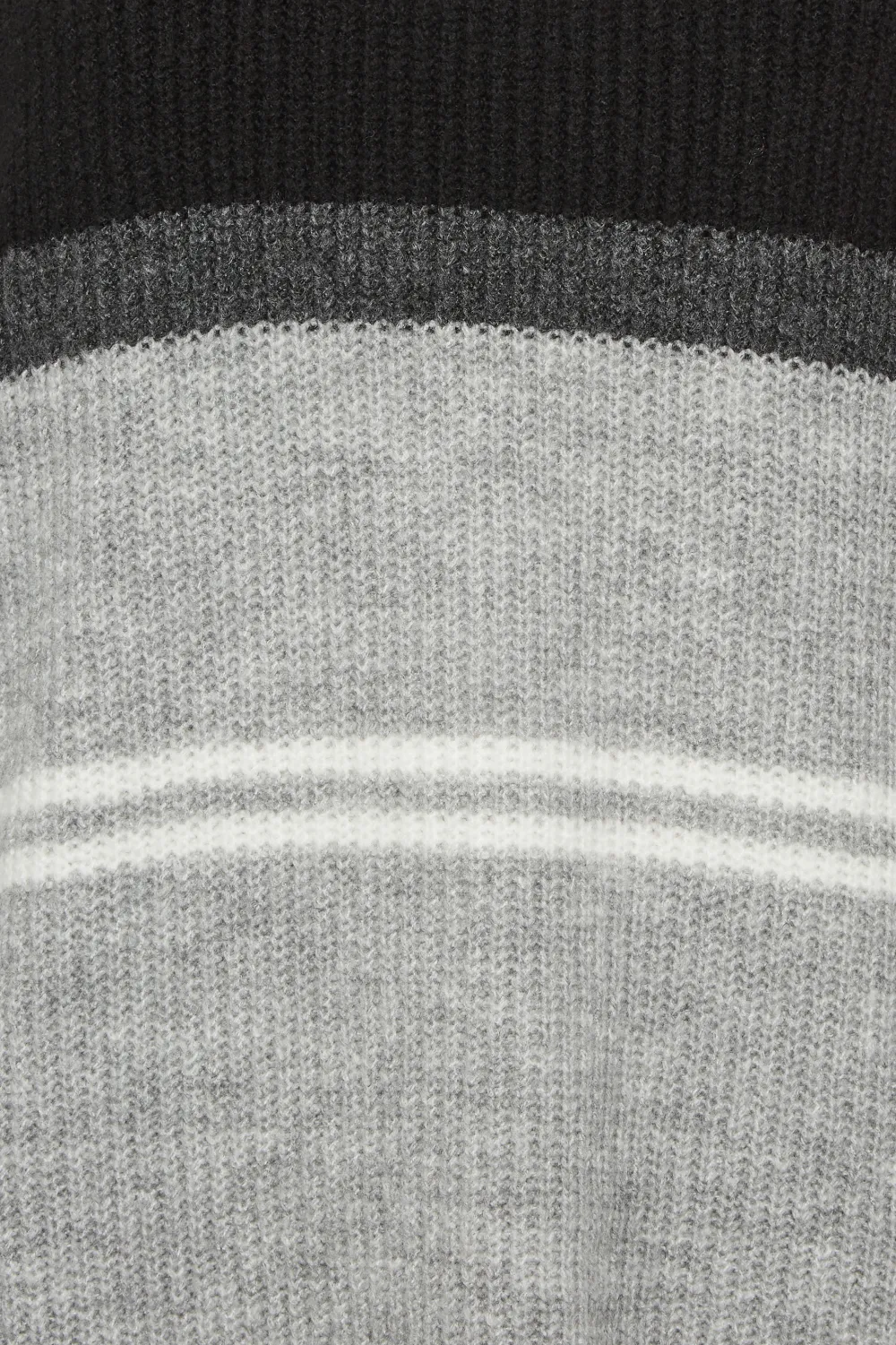 YOURS LUXURY Curve Grey Stripe Longline Jumper