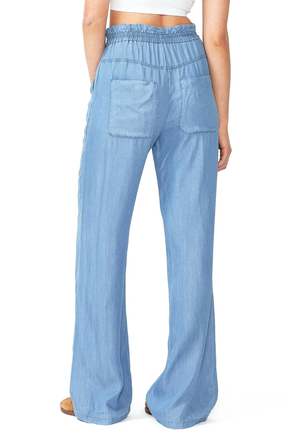 Drawstring Wide-Leg Pants