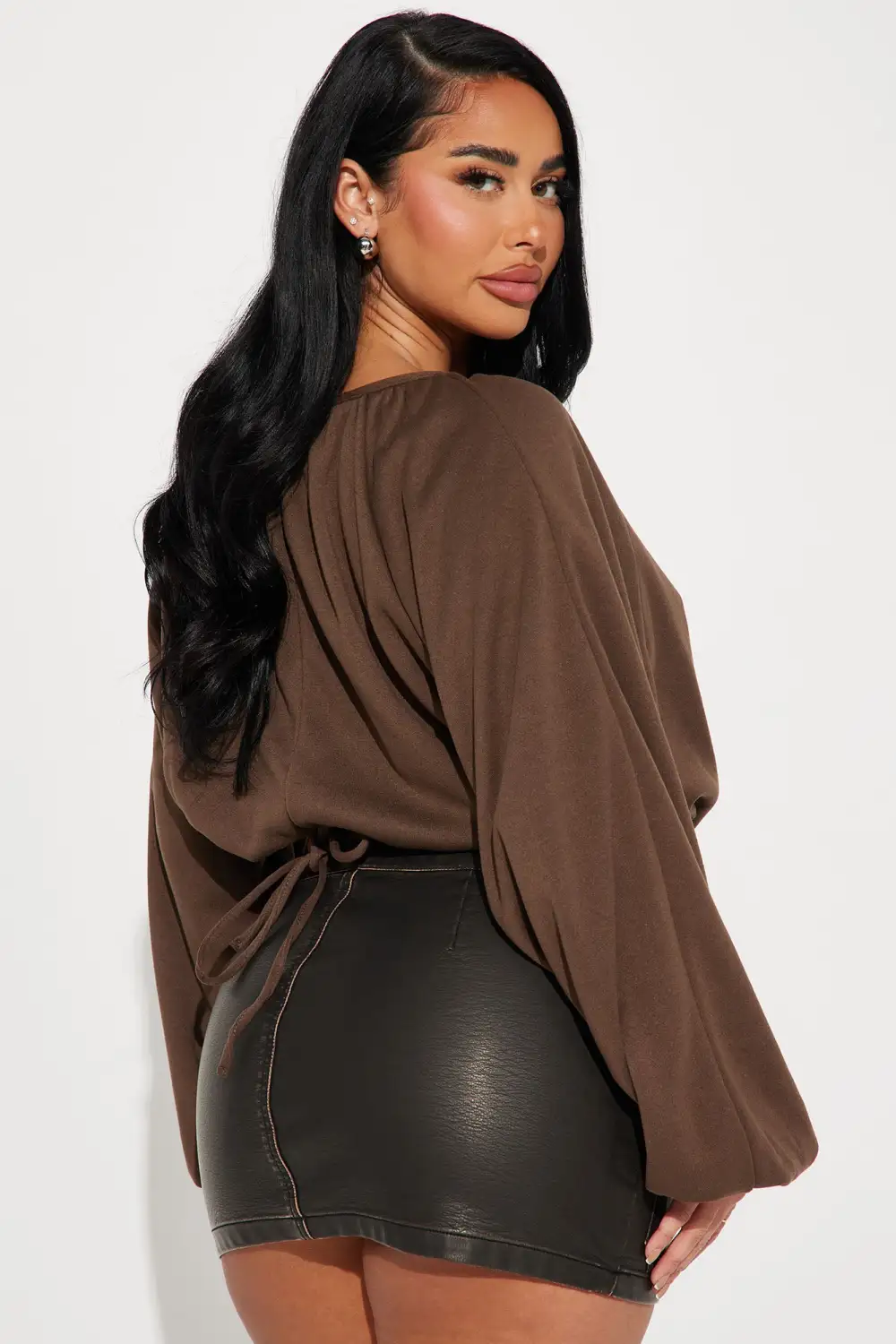 Brunch Hours Top - Brown