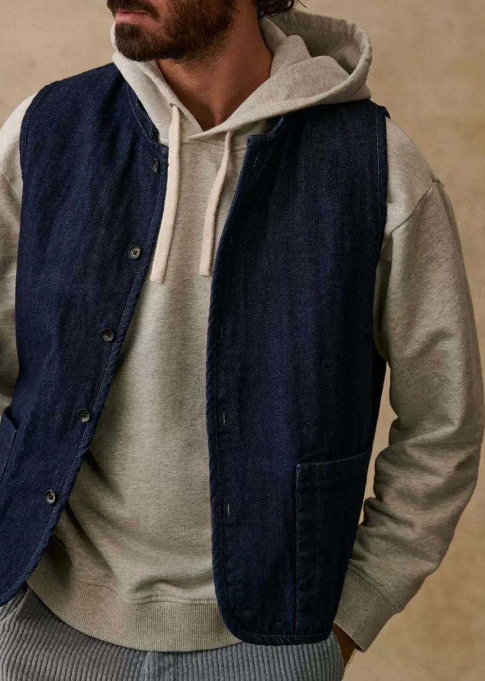 Daily Cardigan Denim