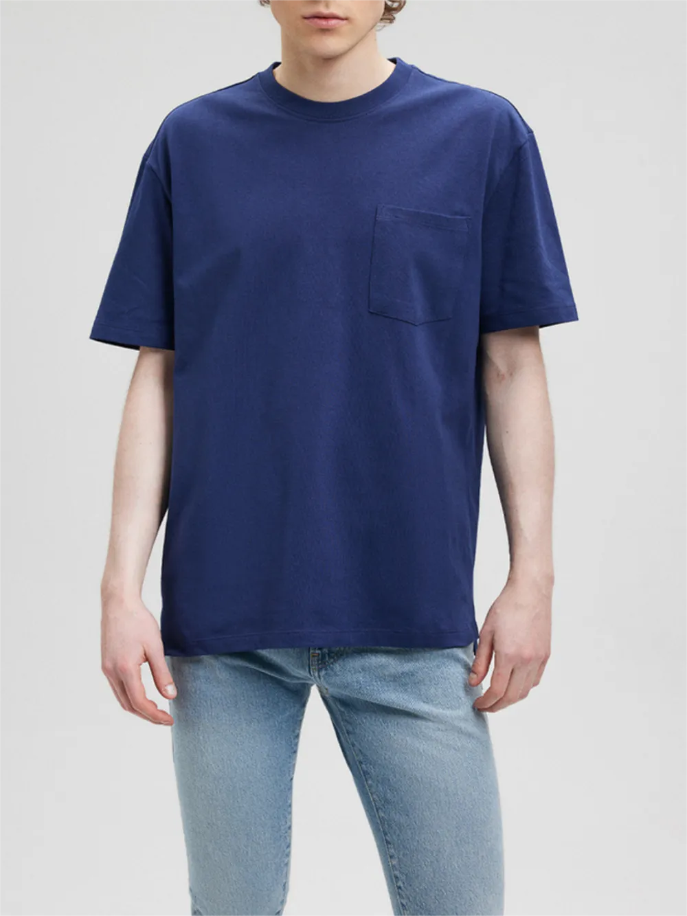 Blue Short - Sleeve Pocket Tee