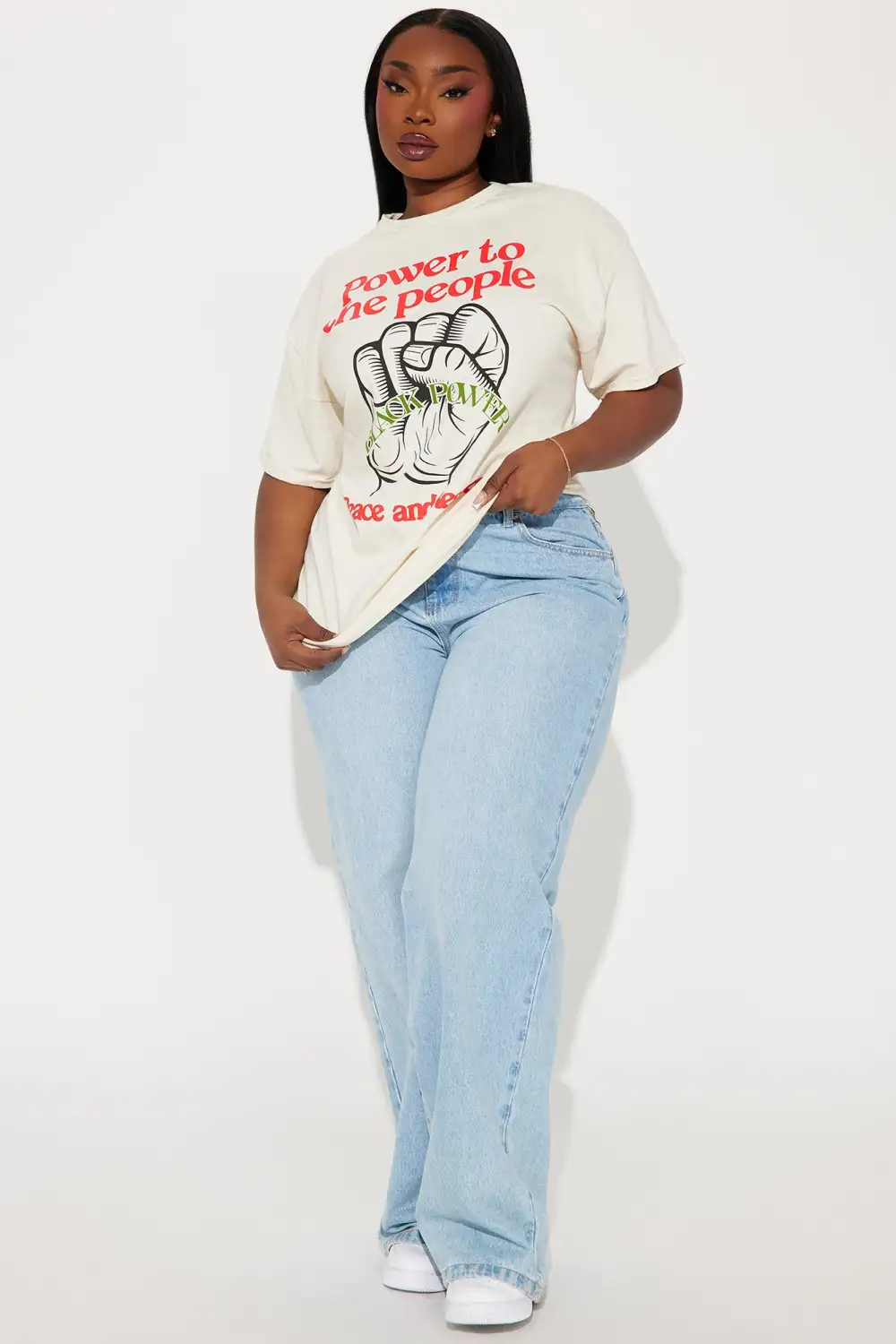 Power To The People Tee - Sand