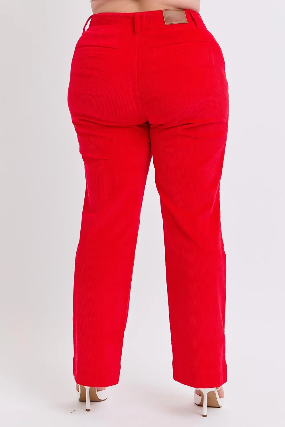 Corduroy Versatile Loose Ruby Trousers