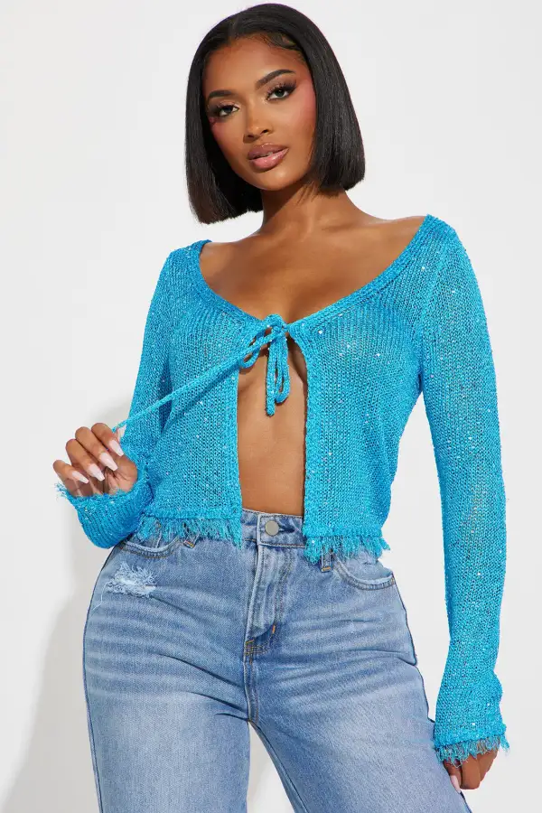 Nilsa Cardigan - Aqua